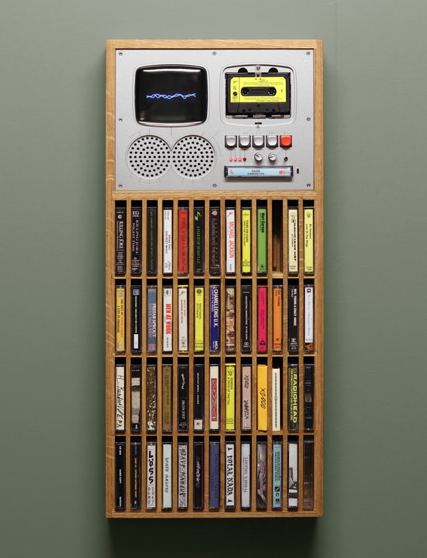 Retro Cassette Player – Sculptural Analog Music Player with Vintage Design
