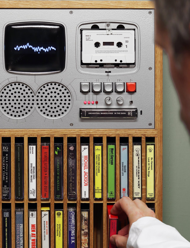 Retro Cassette Player – Sculptural Analog Music Player with Vintage Design