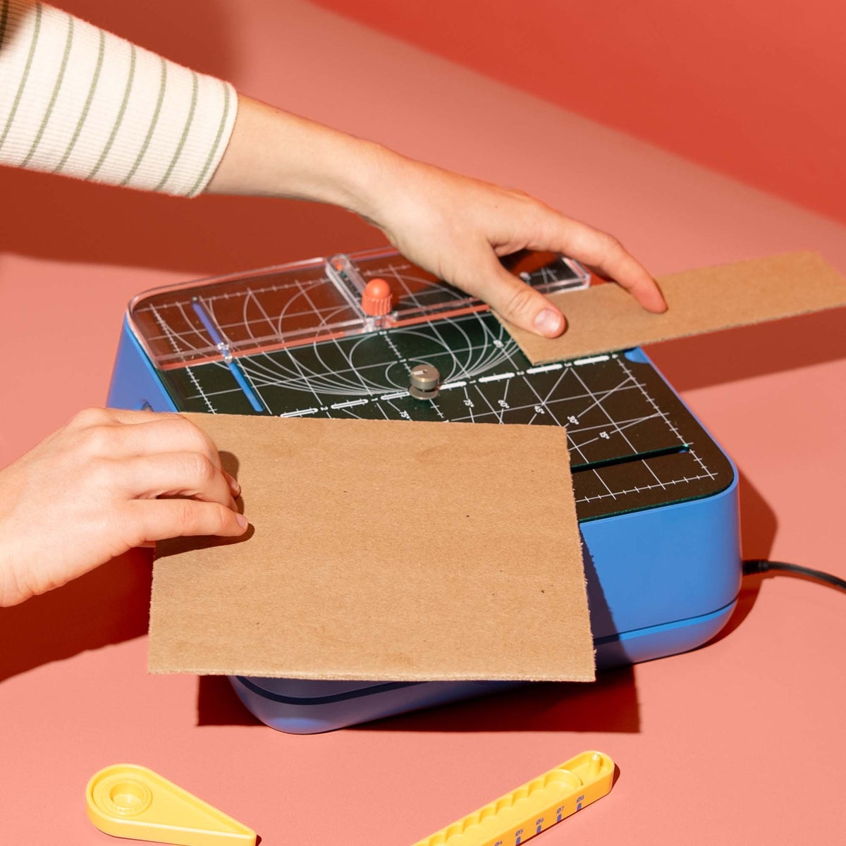 Kids' Cardboard Cutting Machine & STEM Invention Kit – Maker Bundle with Guides & Workbook