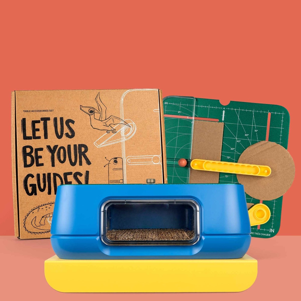 Kids' Cardboard Cutting Machine & STEM Invention Kit – Maker Bundle with Guides & Workbook