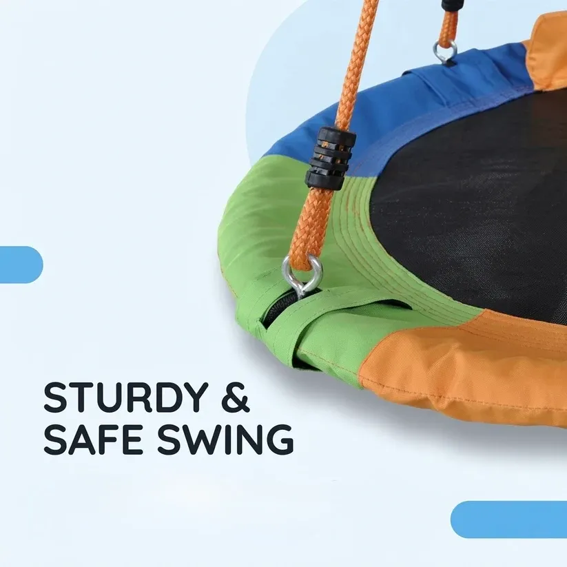 Nest Swing – Heavy-Duty 550 lbs Capacity Round Platform for Indoor & Outdoor