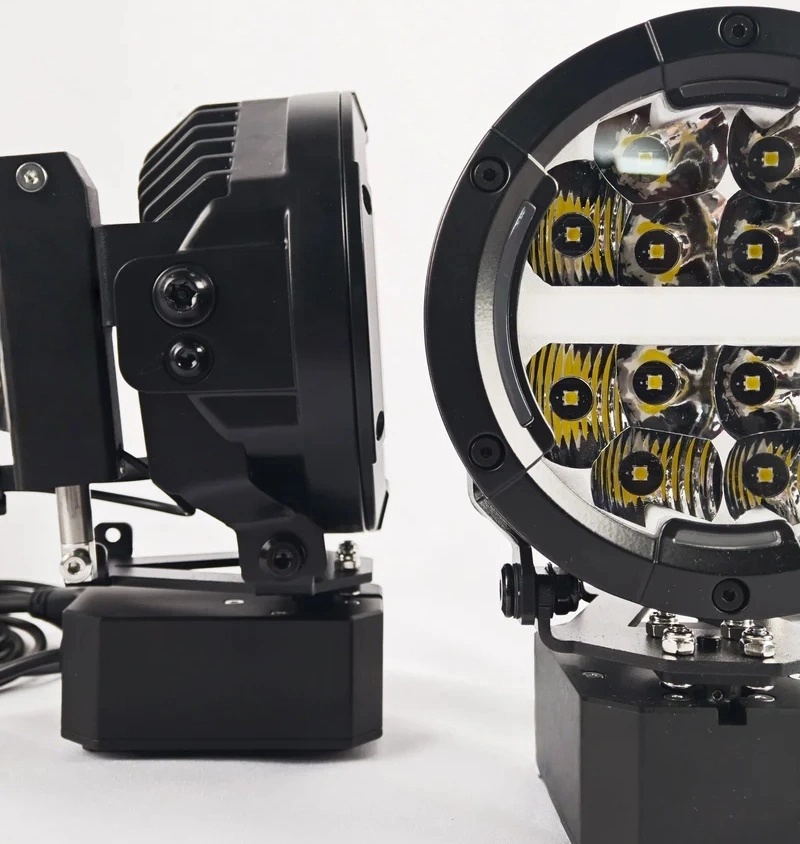 Remote Adjustable LED Spotlight Pair-High Power Off-Road Lighting System