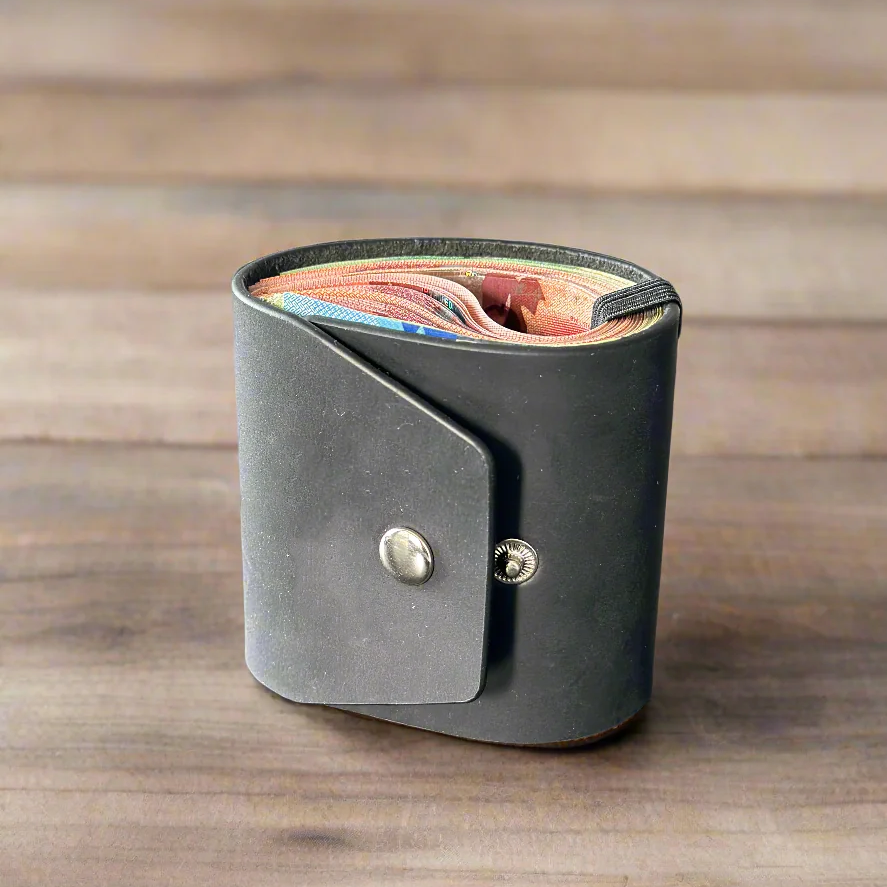 Magnetic Leather Wallet | Stylish and Efficient Cash Storage Solution