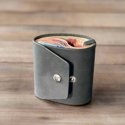 Magnetic Leather Wallet | Stylish and Efficient Cash Storage Solution