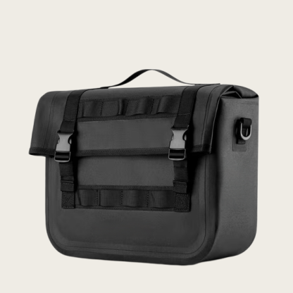 Expandable Waterproof Bike Pannier – 9L to 15L Rear Rack Bag with Shoulder Strap 🚴🎒🌧️