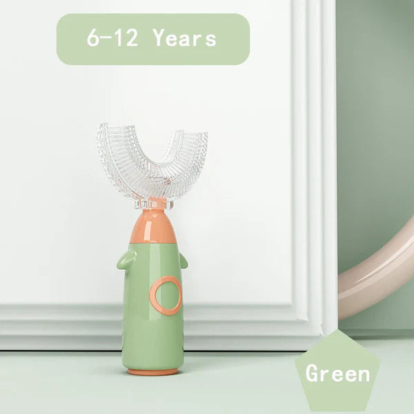 U-Shaped Silicone Toothbrush for Children Aged 1–12