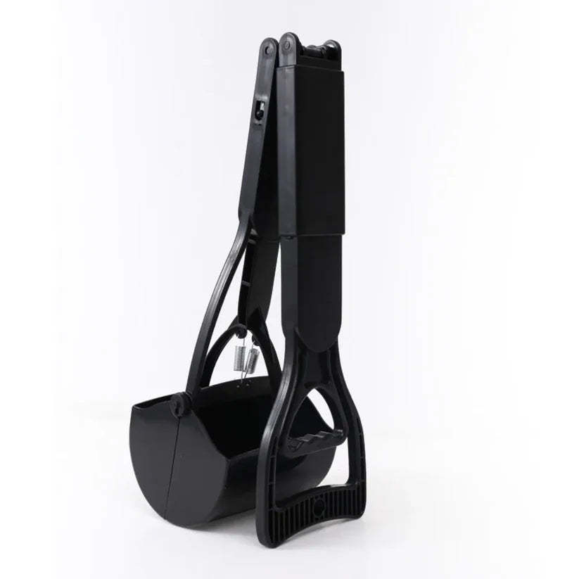 Long Handle Foldable Pet Poop Scoop, No-Bend, Odor-Free Waste Picker for Dogs & Cats