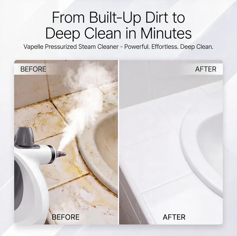 Handheld Steam Cleaner – Chemical-Free Deep Cleaning for Home & Kitchen 💨🧼🏠