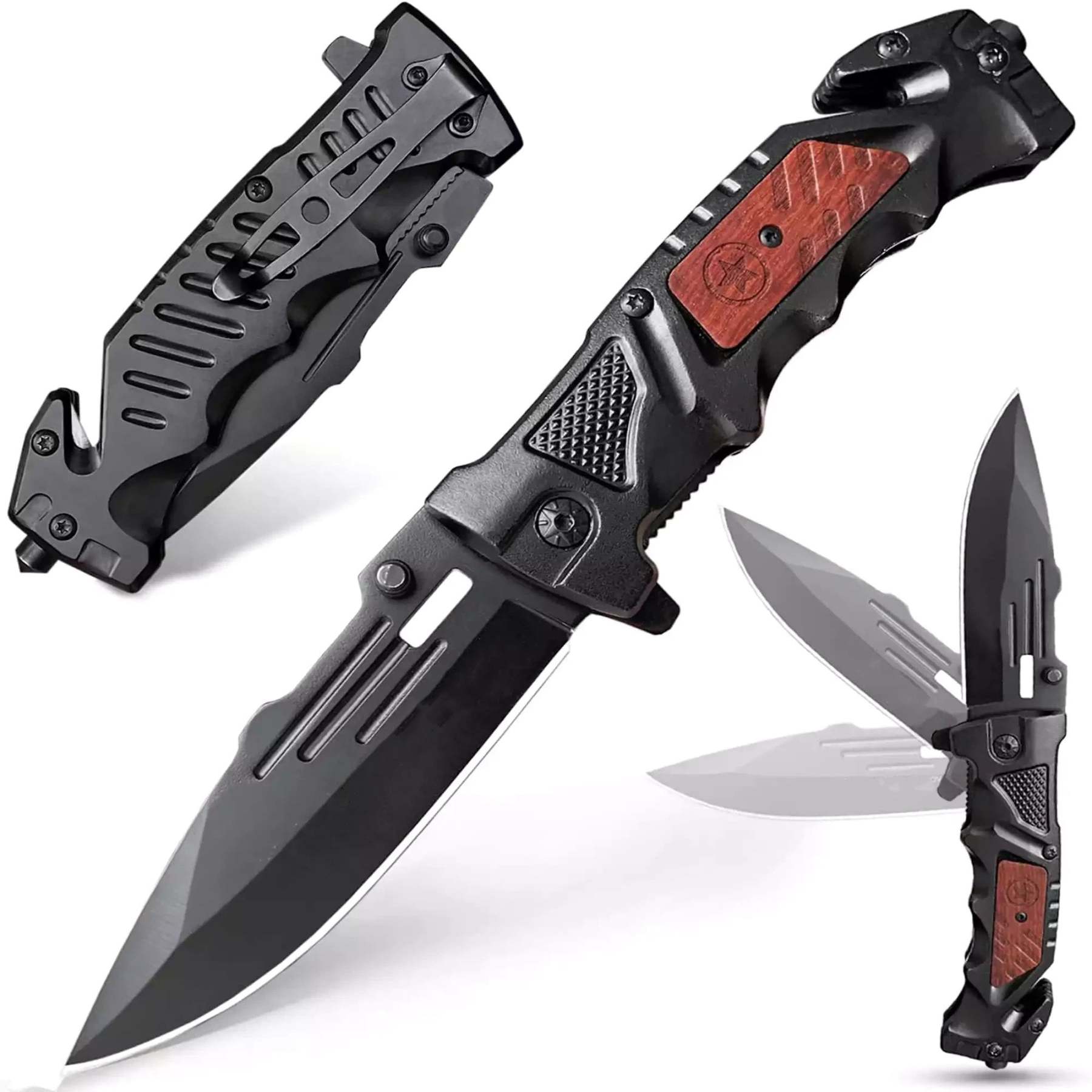 Tactical Target Black Knife Series | Foldable Design