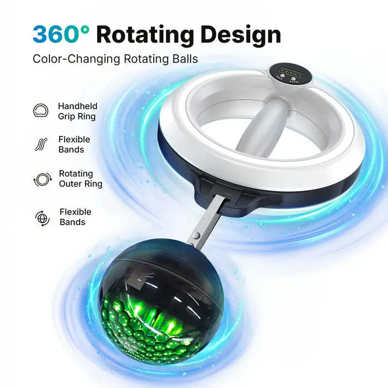 360° Rotating Wrist & Forearm Trainer – Upper Body Strength Tool for Arms