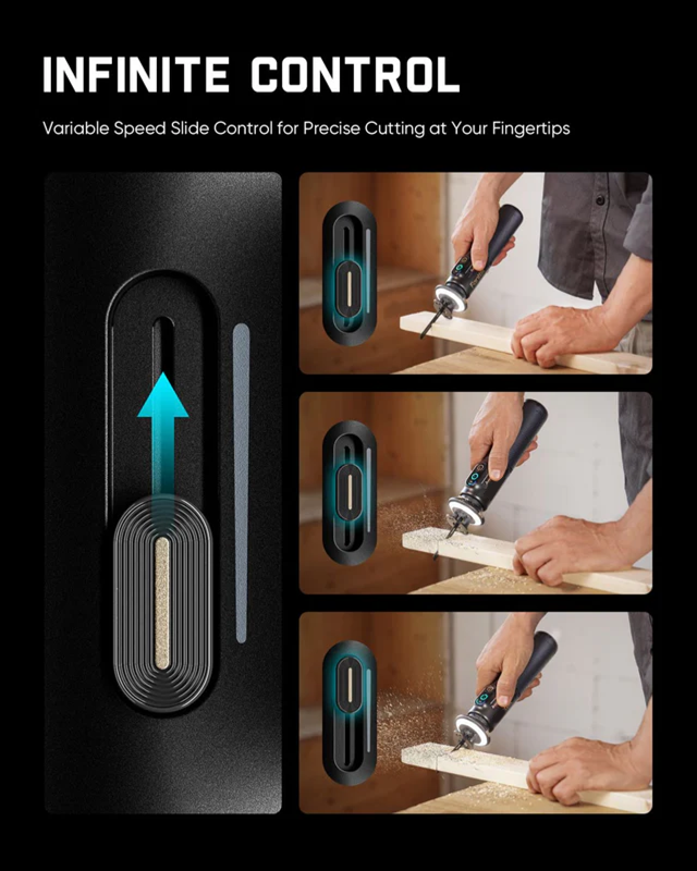 Portable and compact cordless reciprocating saw