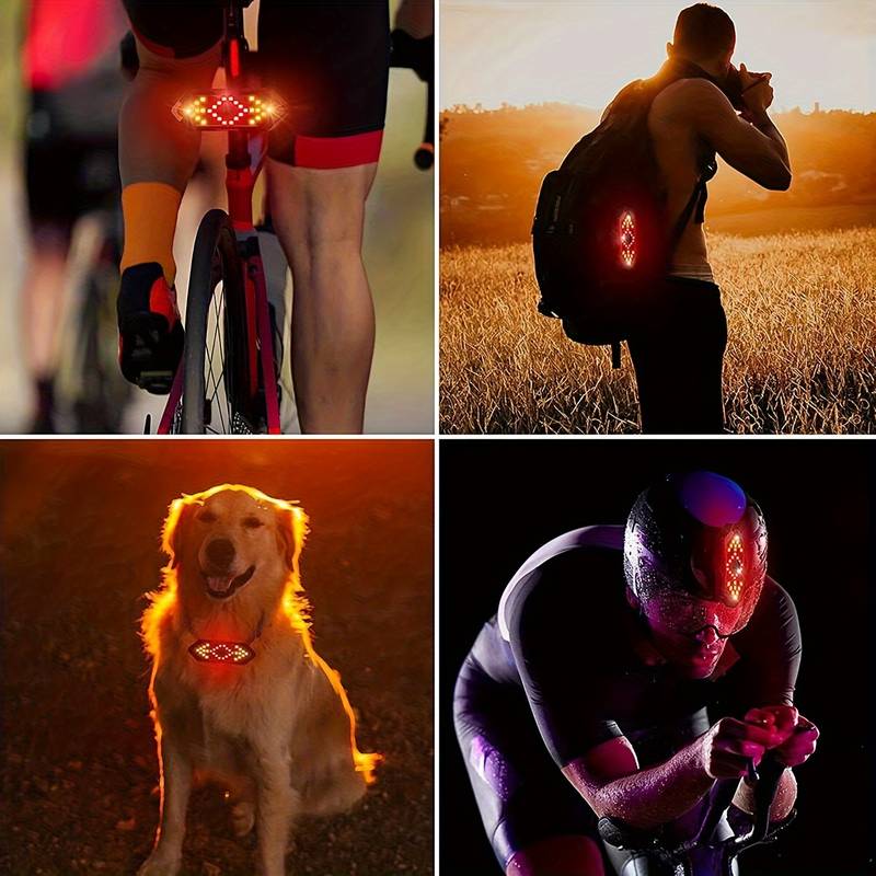 Wireless Remote LED Bike Light – Turn Signal Indicator for Cycling Safety