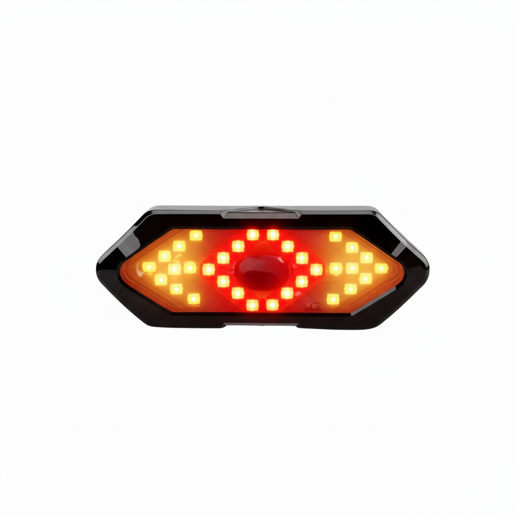 Wireless Remote LED Bike Light – Turn Signal Indicator for Cycling Safety
