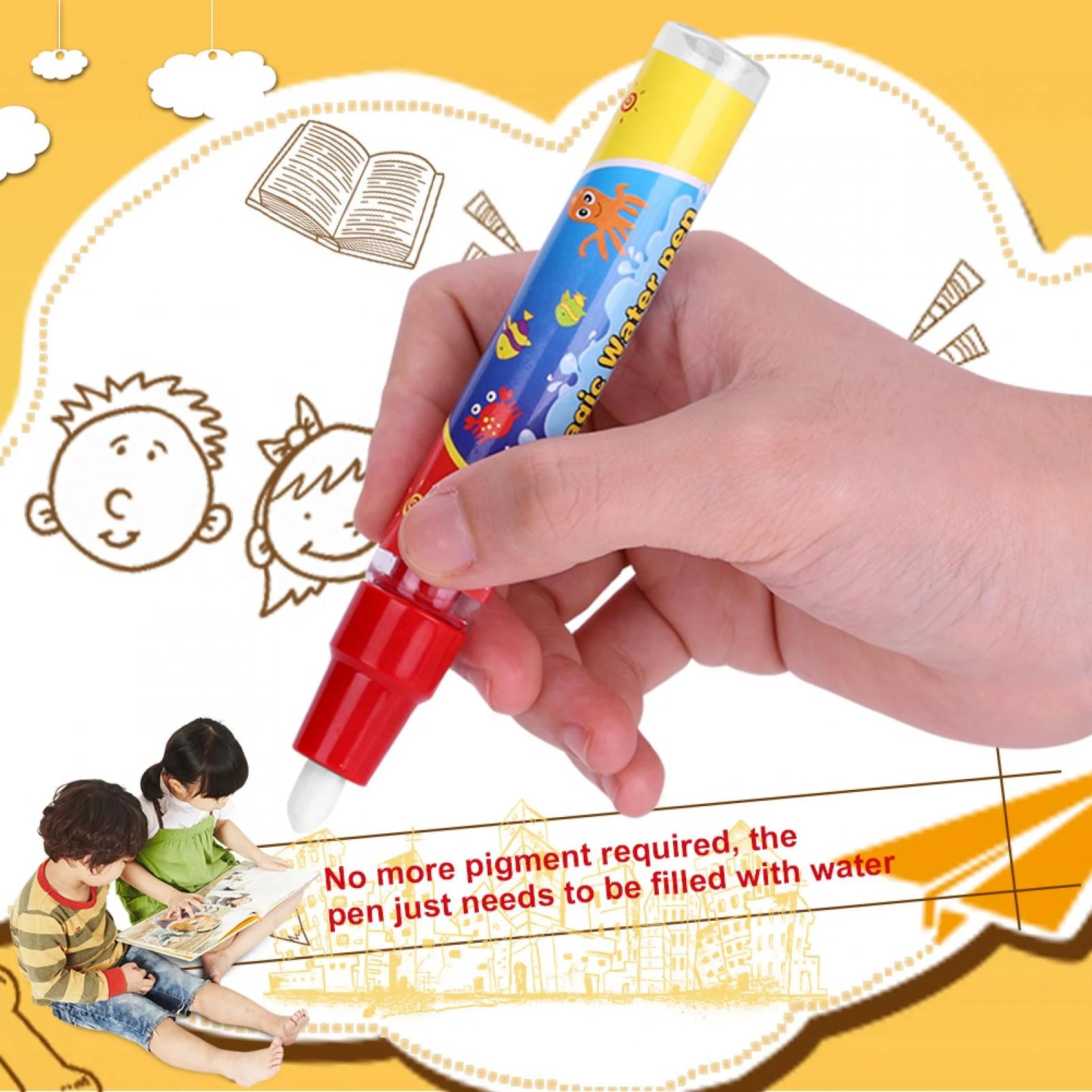 Magic Watercolor Pens – Children's Water Painting Pens