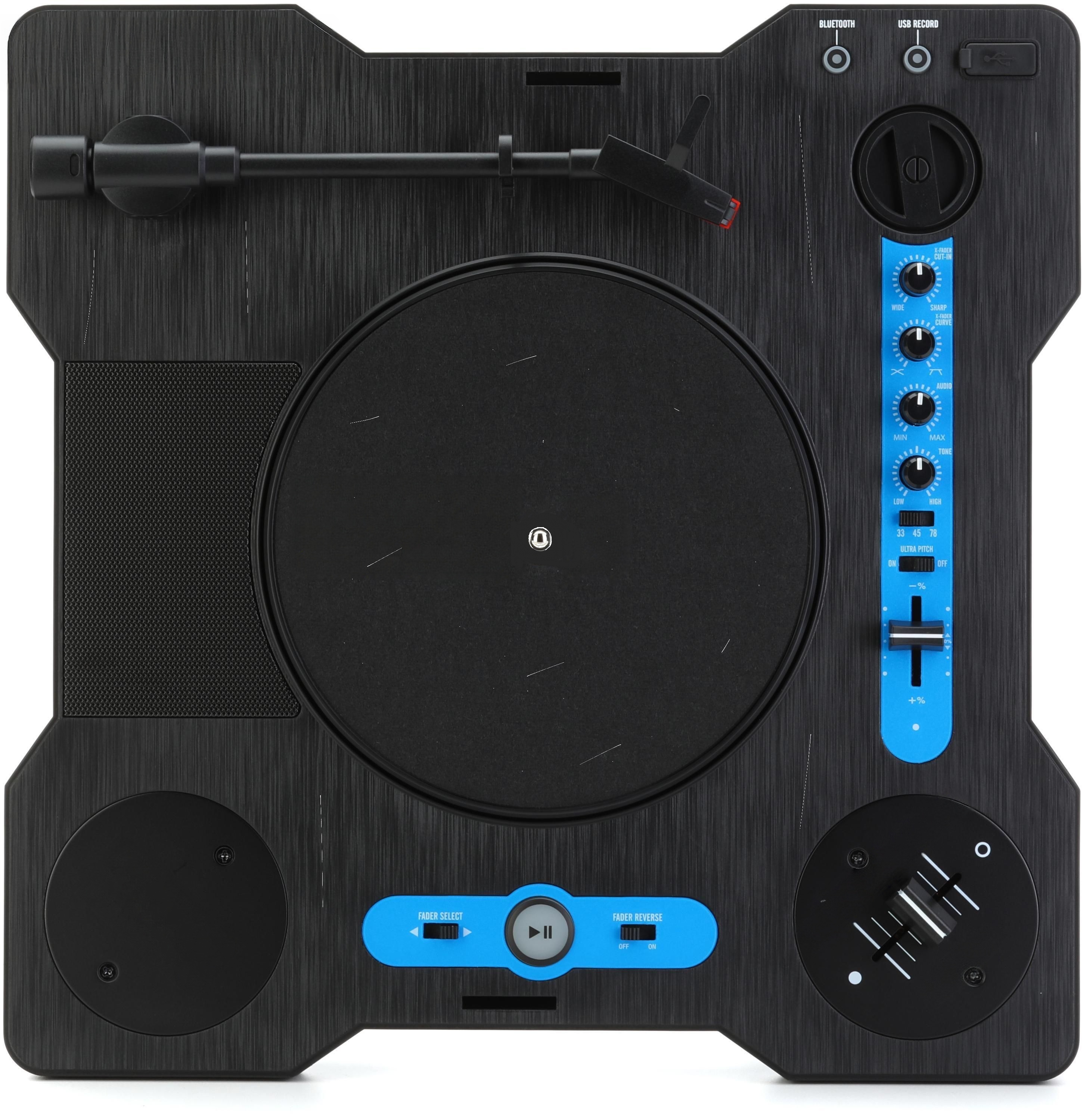 Portable Scratch Turntable – Battery‑Powered DJ System with Crossfader & Bluetooth 🎧🔥🎶