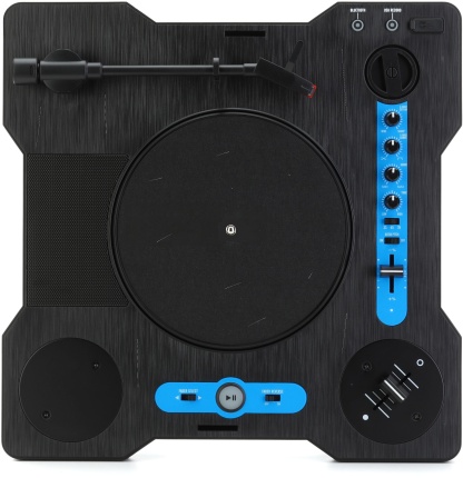 Portable Scratch Turntable – Battery‑Powered DJ System with Crossfader & Bluetooth 🎧🔥🎶
