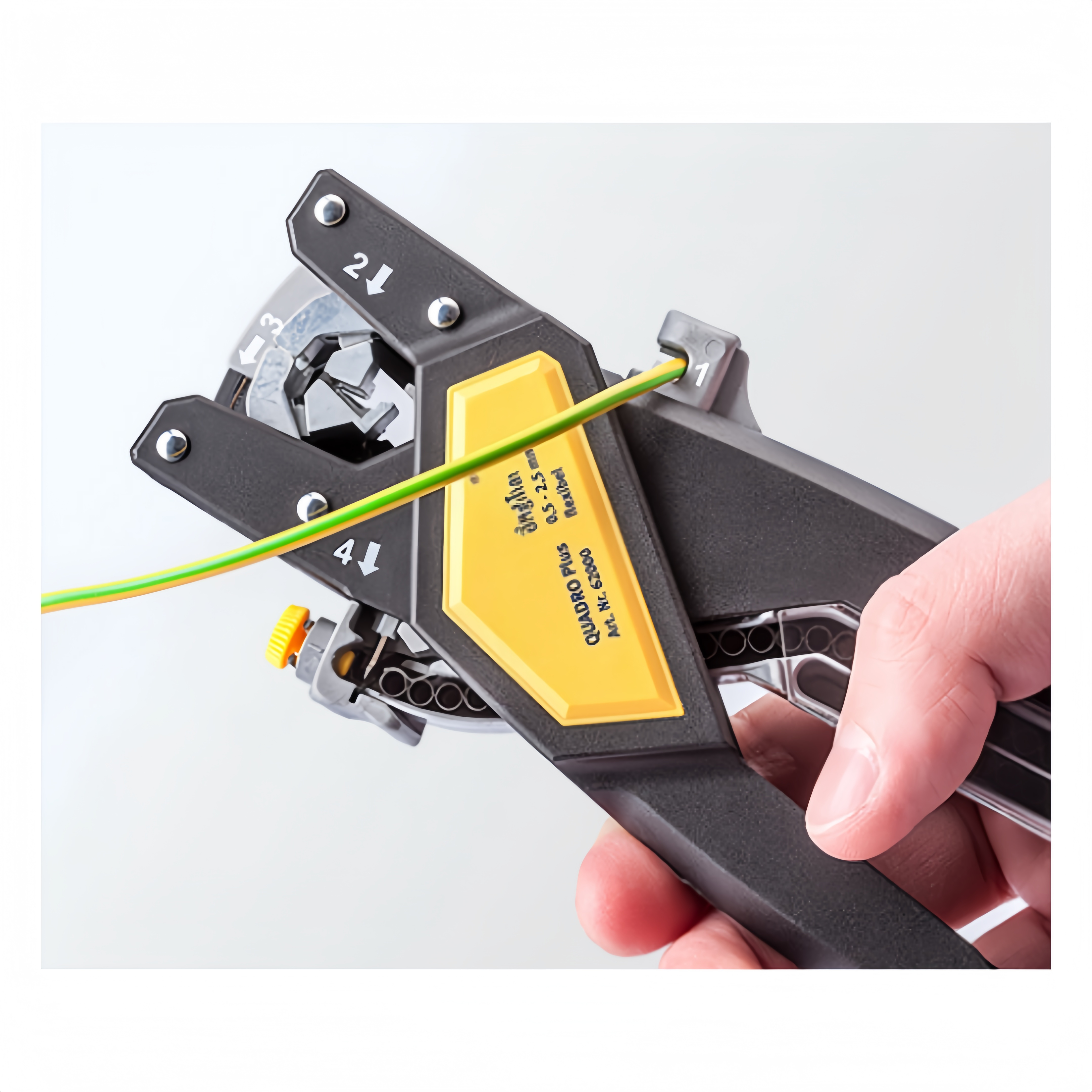 Industrial Wire Tool – Stripper, Cutter, Twister & Crimper for Electricians 🔧🏭