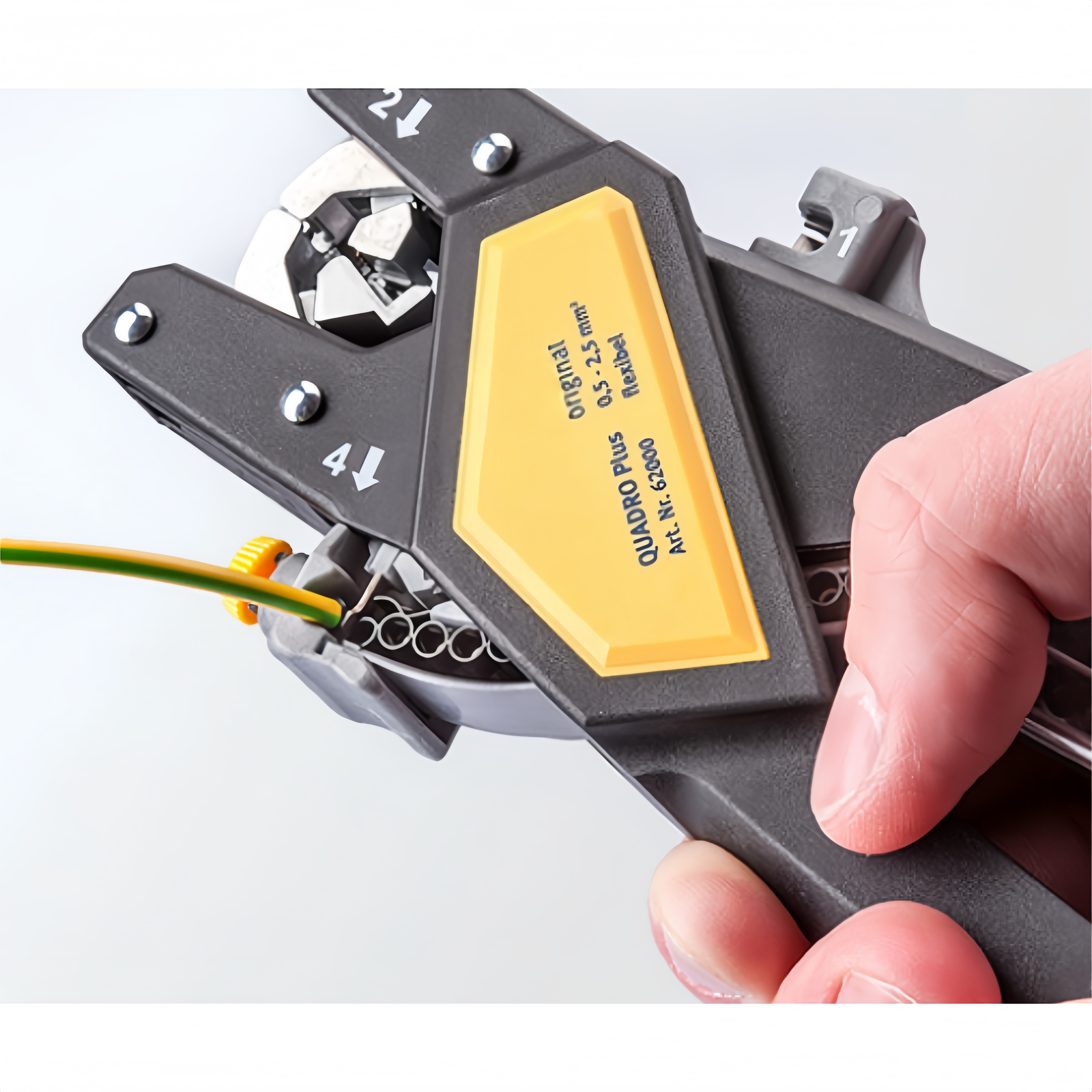 Industrial Wire Tool – Stripper, Cutter, Twister & Crimper for Electricians 🔧🏭