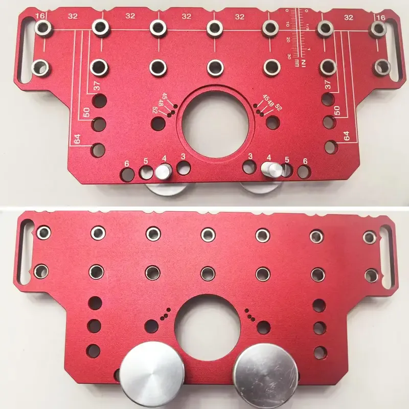 2-in-1 Shelf Pin & Hinge Jig – Self-Clamping Drill Guide for Cabinet Hardware 🔧🪚📏