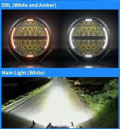 Remote Adjustable LED Spotlight Pair-High Power Off-Road Lighting System