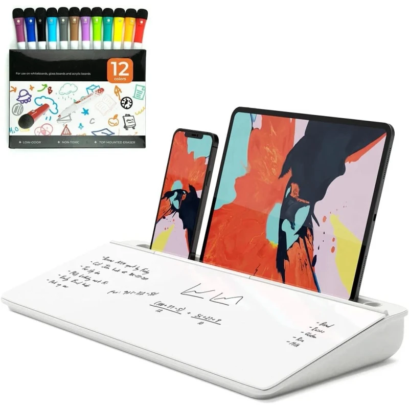 Desktop Whiteboard with Marker Set