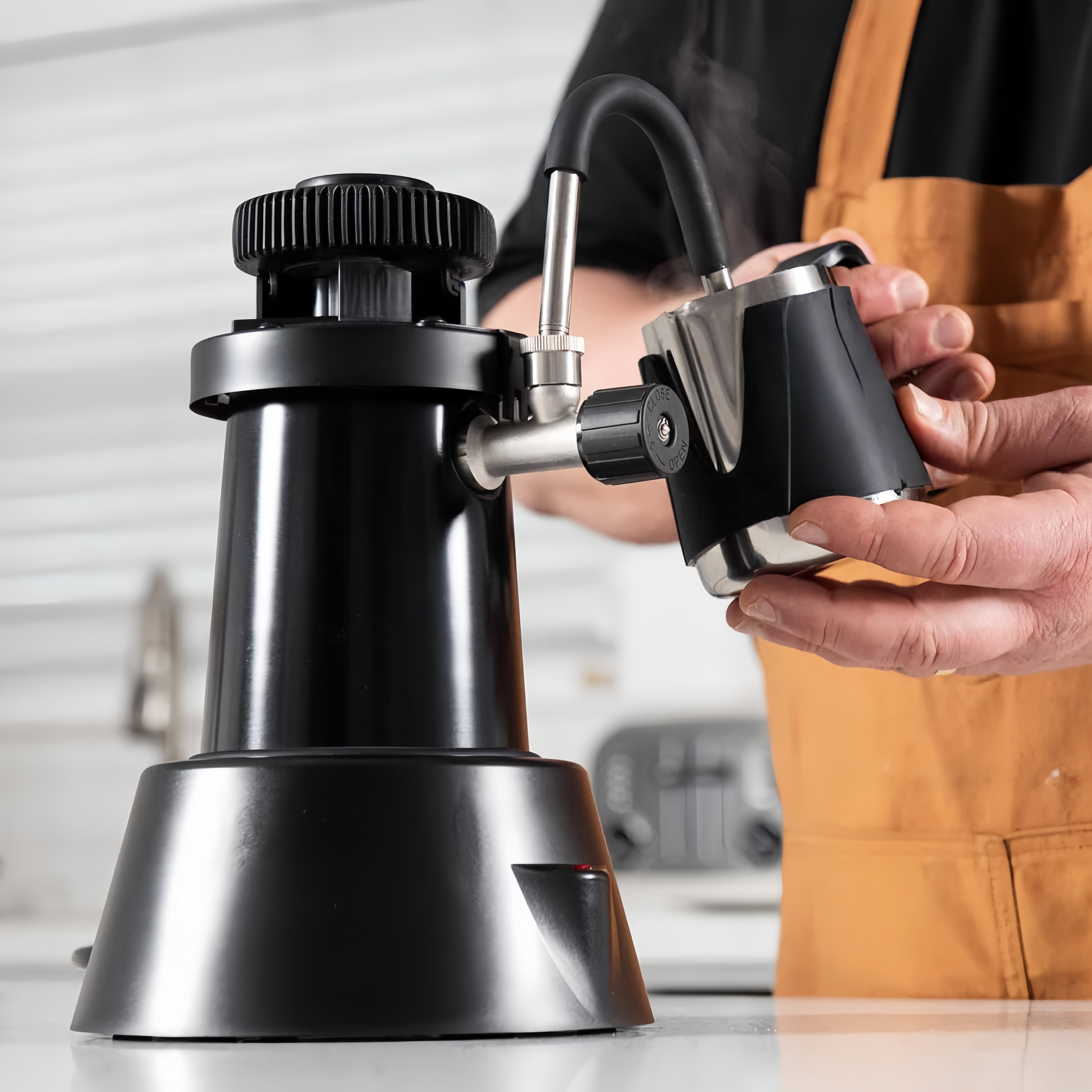 Electric Milk Frother – 110V Steam Wand for Latte Art & Cappuccino ☕🔥🥛