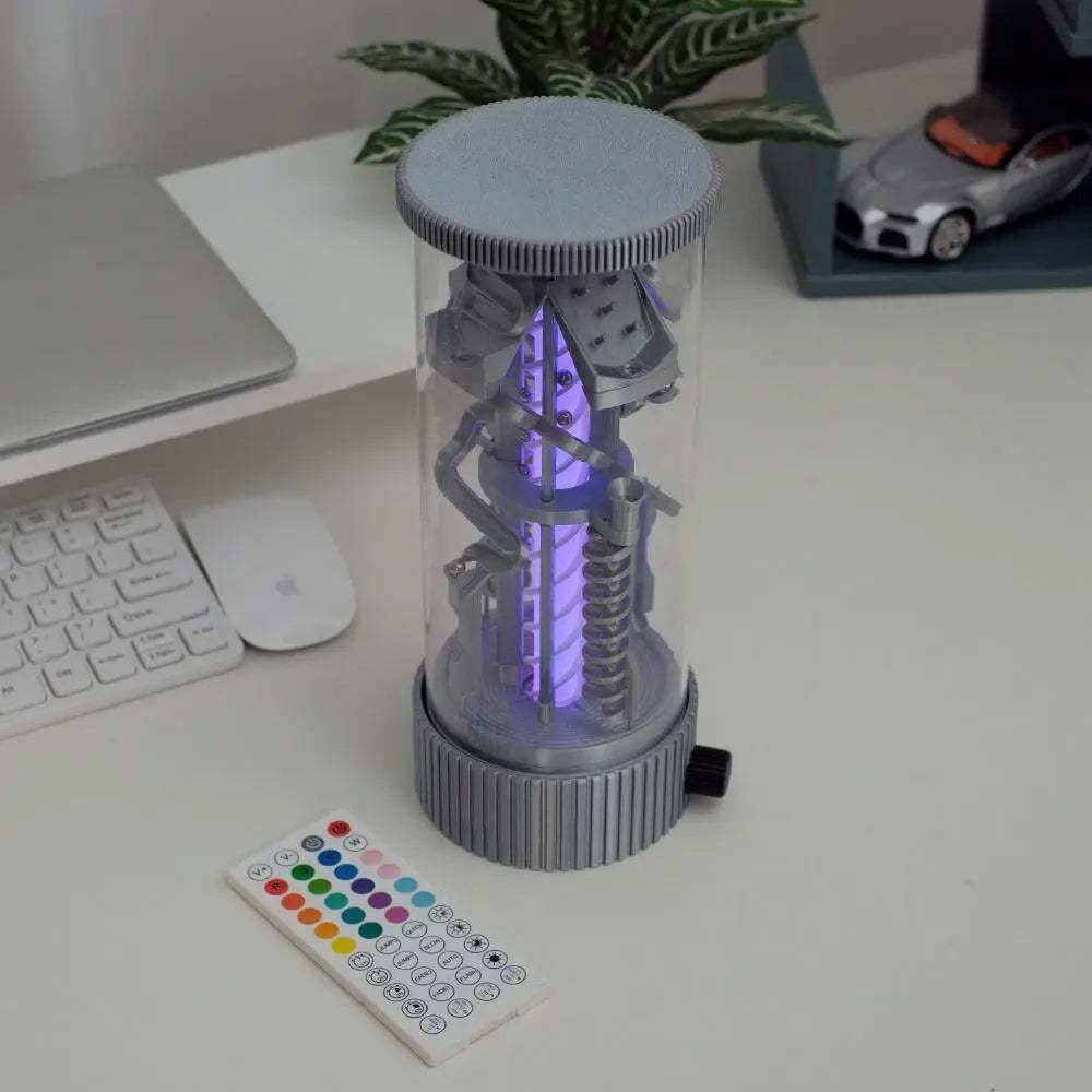 Spinning Pinball RGB Remote Control Night Light – Silver