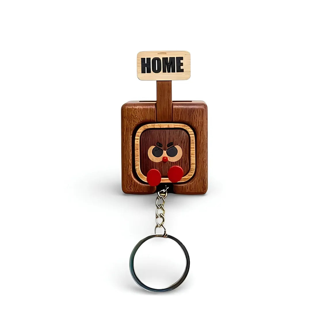 Wooden Key Holder – Funny Face Wall Mount