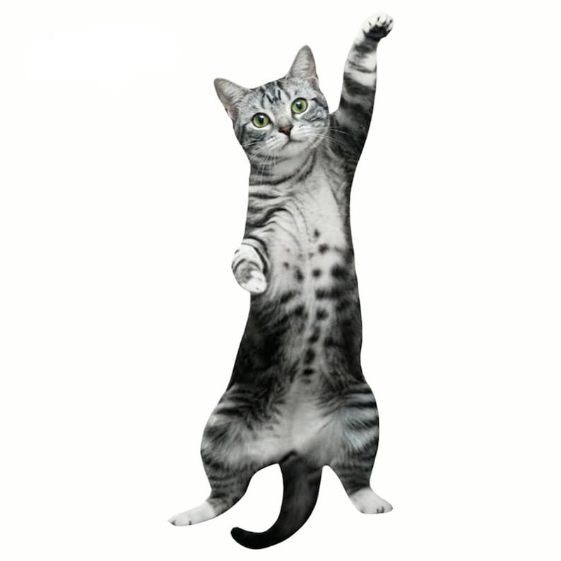 Purrfectly Novelty Cat Shape Tie 🐱👔 – Cute Kawaii Animal Necktie for Cat Lovers