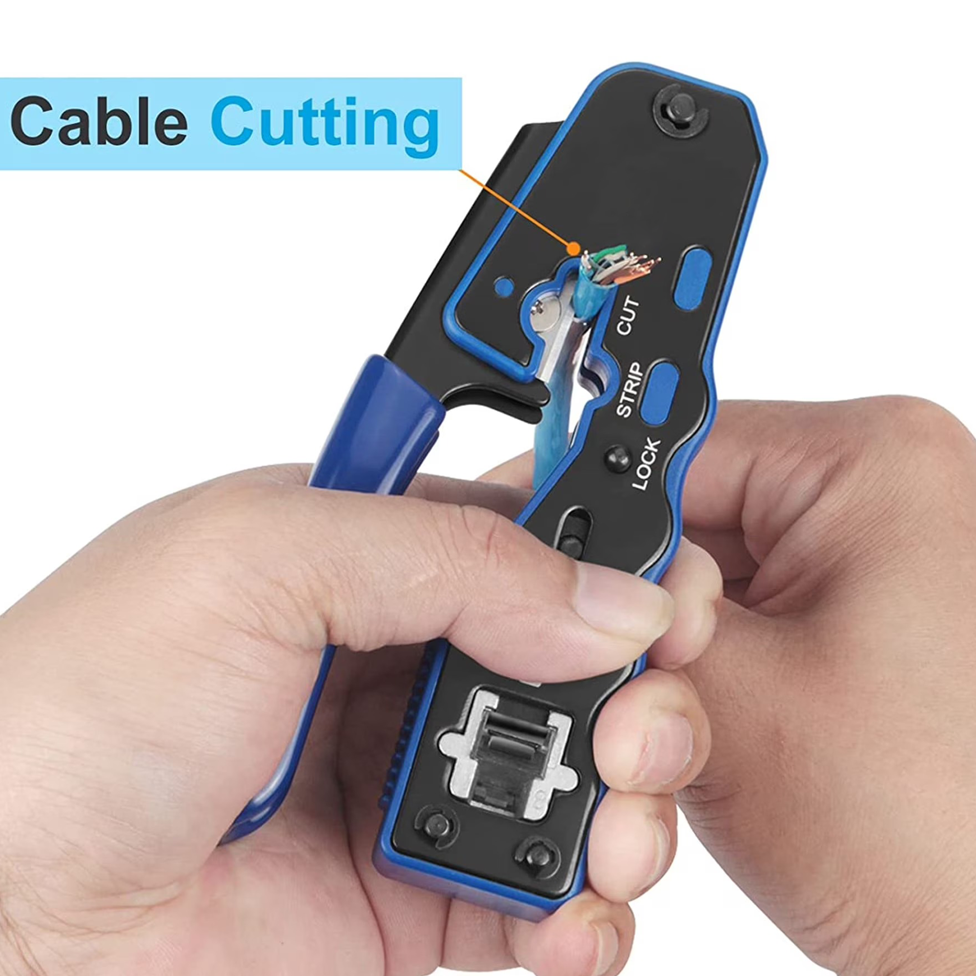 Network cable tester crimping tool kit