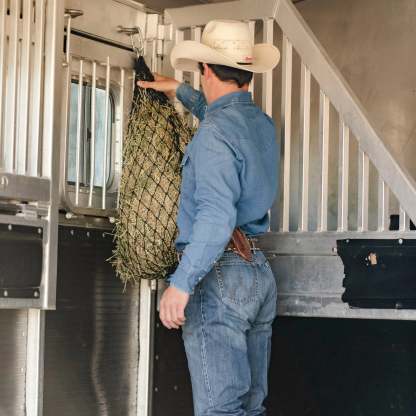 Half-Bale Hay Net | Mini Hay Net for Feeding and Transporting Horses