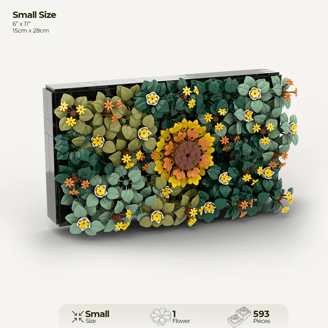 Sunflower Moss Garden: A Modern Interpretation of Nostalgic Brick Materials