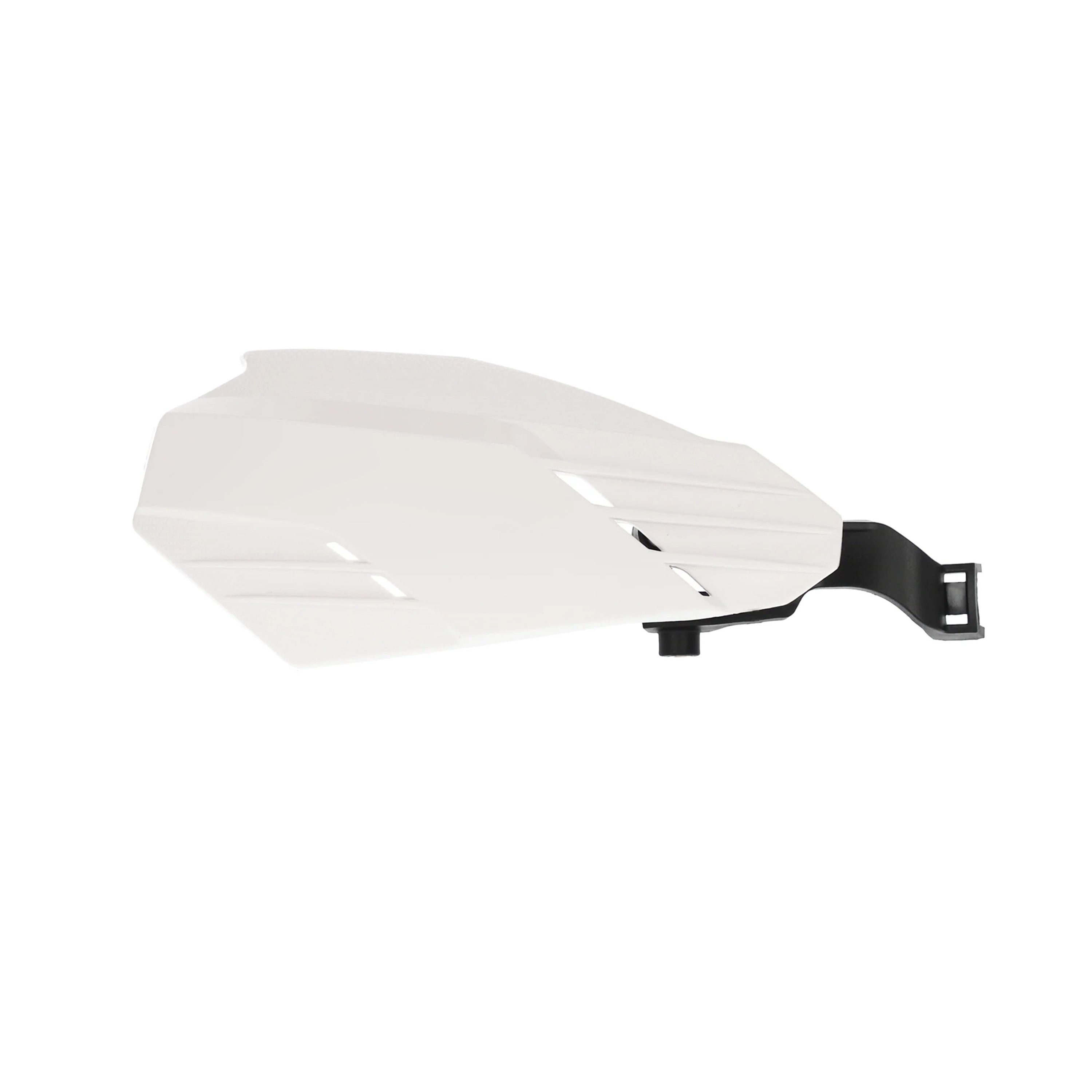 Motorcycle linear handguards, white and black