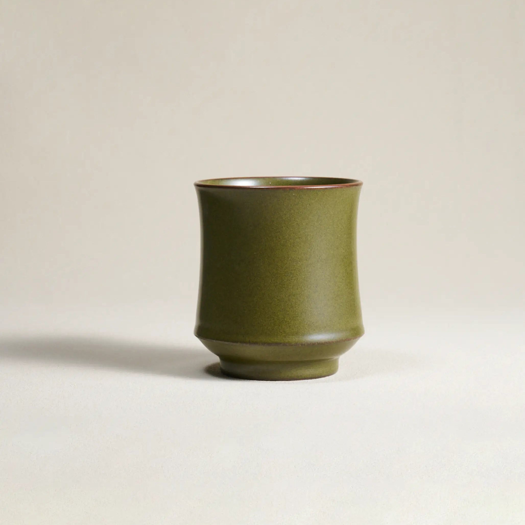 Bamboo Mug – Handcrafted Ceramic with Natural Rock Glaze