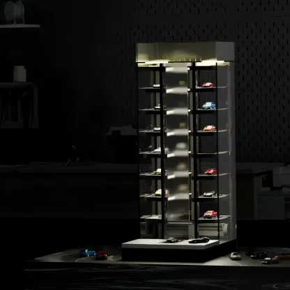 Smart Display Garage for Model Cars – Climate-Controlled Storage with Adjustable Lighting 🚗✨🏠