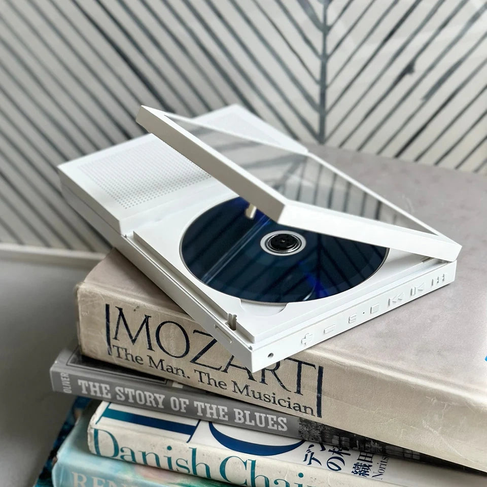 Portable CD Player with Bluetooth 5.1, Built-in Speaker &amp; Wall-Mountable Design, LED Display Anti-Shock Protection