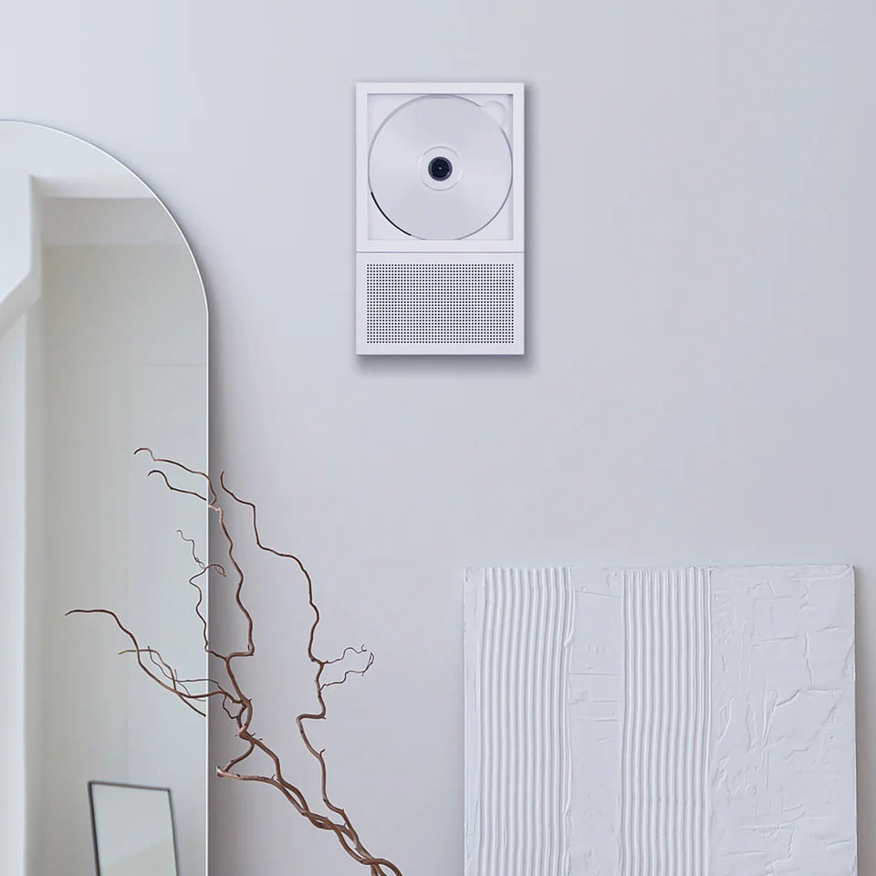 Portable CD Player with Bluetooth 5.1, Built-in Speaker &amp; Wall-Mountable Design, LED Display Anti-Shock Protection