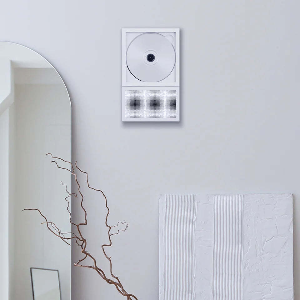 Portable CD Player with Bluetooth 5.1, Built-in Speaker &amp; Wall-Mountable Design, LED Display Anti-Shock Protection