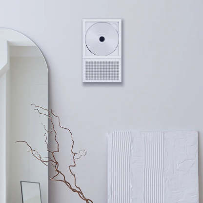 Portable CD Player with Bluetooth 5.1, Built-in Speaker &amp; Wall-Mountable Design, LED Display Anti-Shock Protection