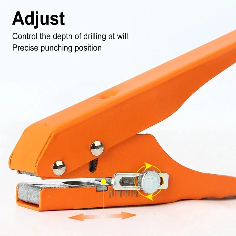 Single Hole Puncher 8mm, 10mm, 12mm, 15mm Heavy Duty Portable Puncher