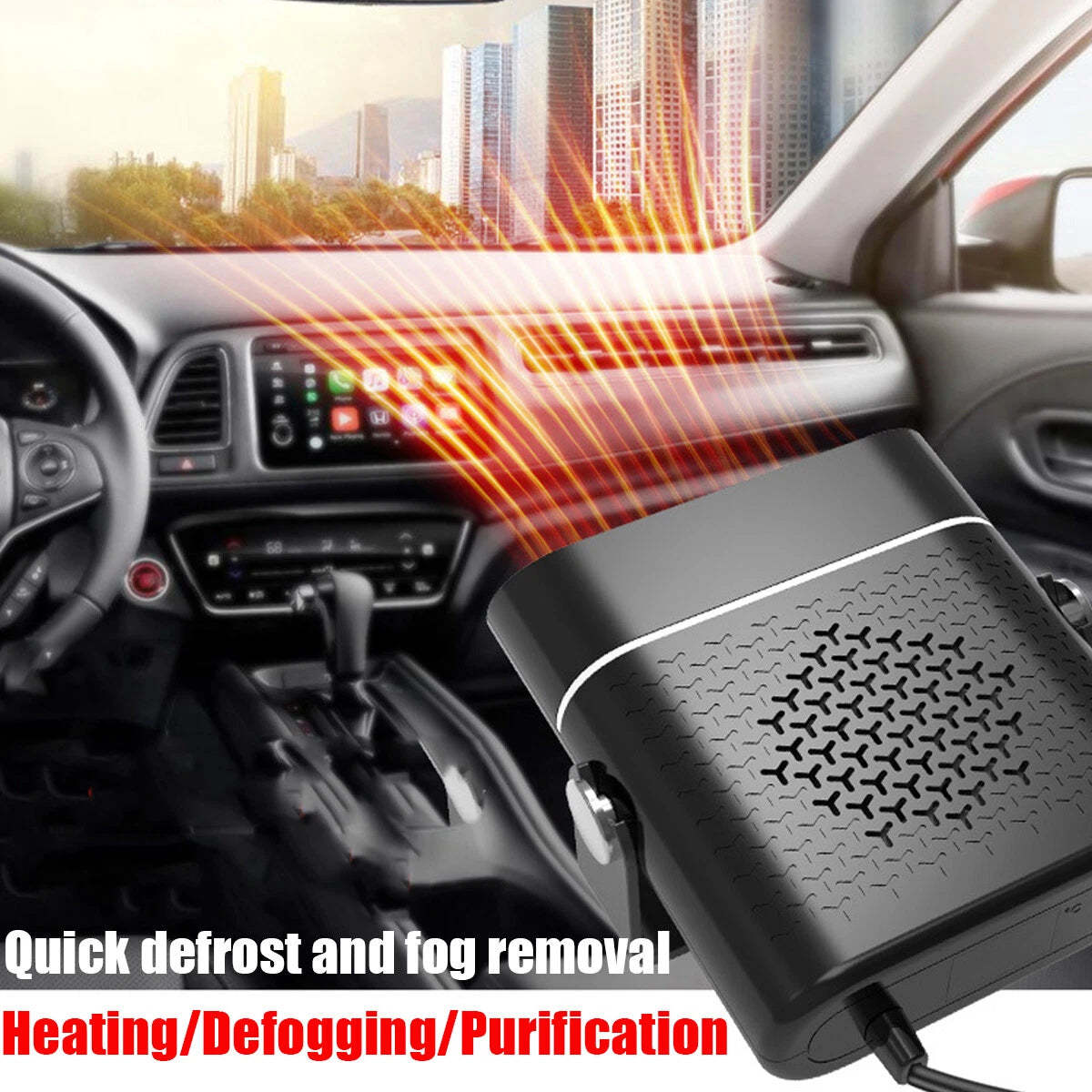 12V/24V 200W Car Portable 4-in-1 Heater/Cooler/Dryer