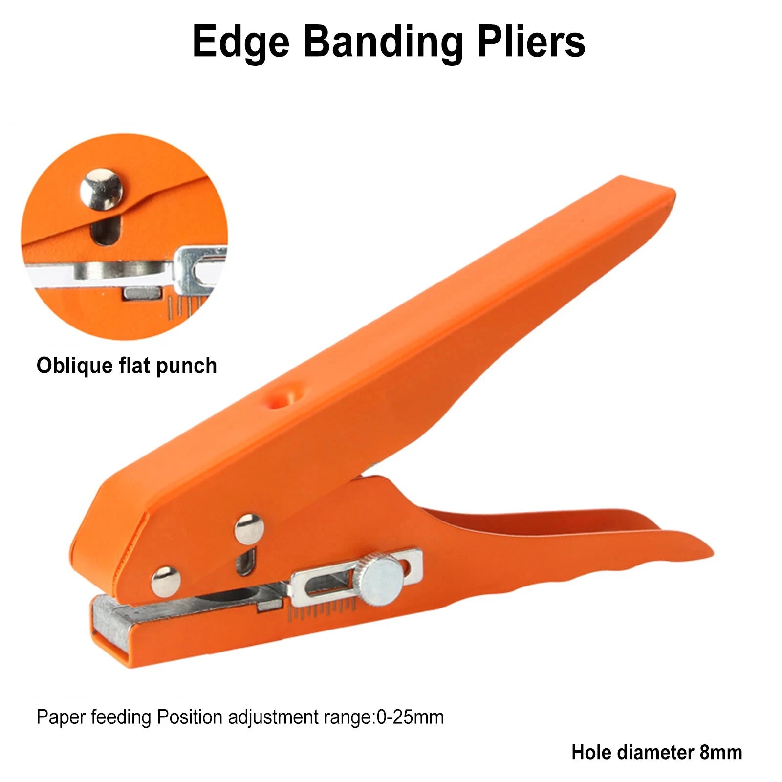 Single Hole Puncher 8mm, 10mm, 12mm, 15mm Heavy Duty Portable Puncher