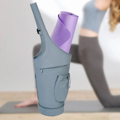 Yoga Mat Bag – Long Design with Waterproof Pocket and Bottle Holder