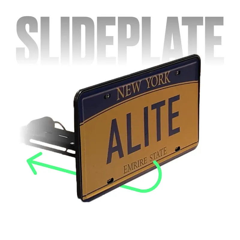 StealthPlate – Motorized Sliding License Plate Hider with Remote Control 🚗⚡🔒