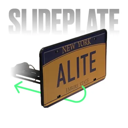 StealthPlate – Motorized Sliding License Plate Hider with Remote Control 🚗⚡🔒
