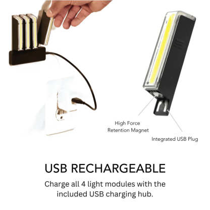 Flat Pedals with Integrated Bike Lights – High Traction for Road and Off-Road Riding