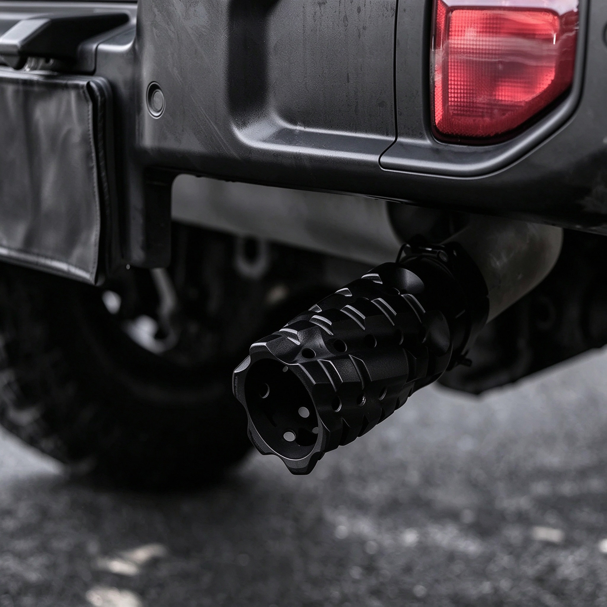5-Axis CNC Machined Aluminum Exhaust Tip – Clamp-On Design with Fade-Resistant Finish