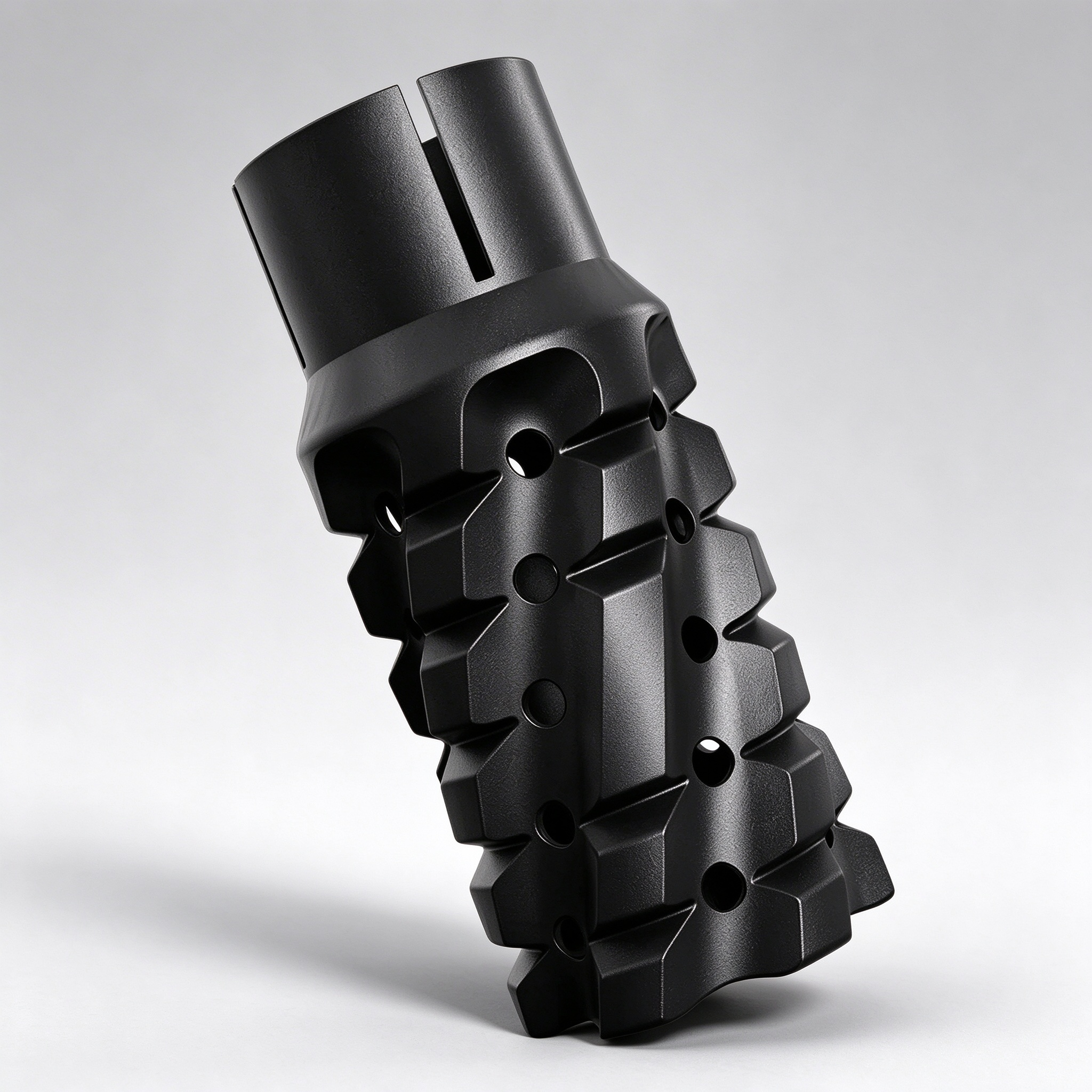 5-Axis CNC Machined Aluminum Exhaust Tip – Clamp-On Design with Fade-Resistant Finish