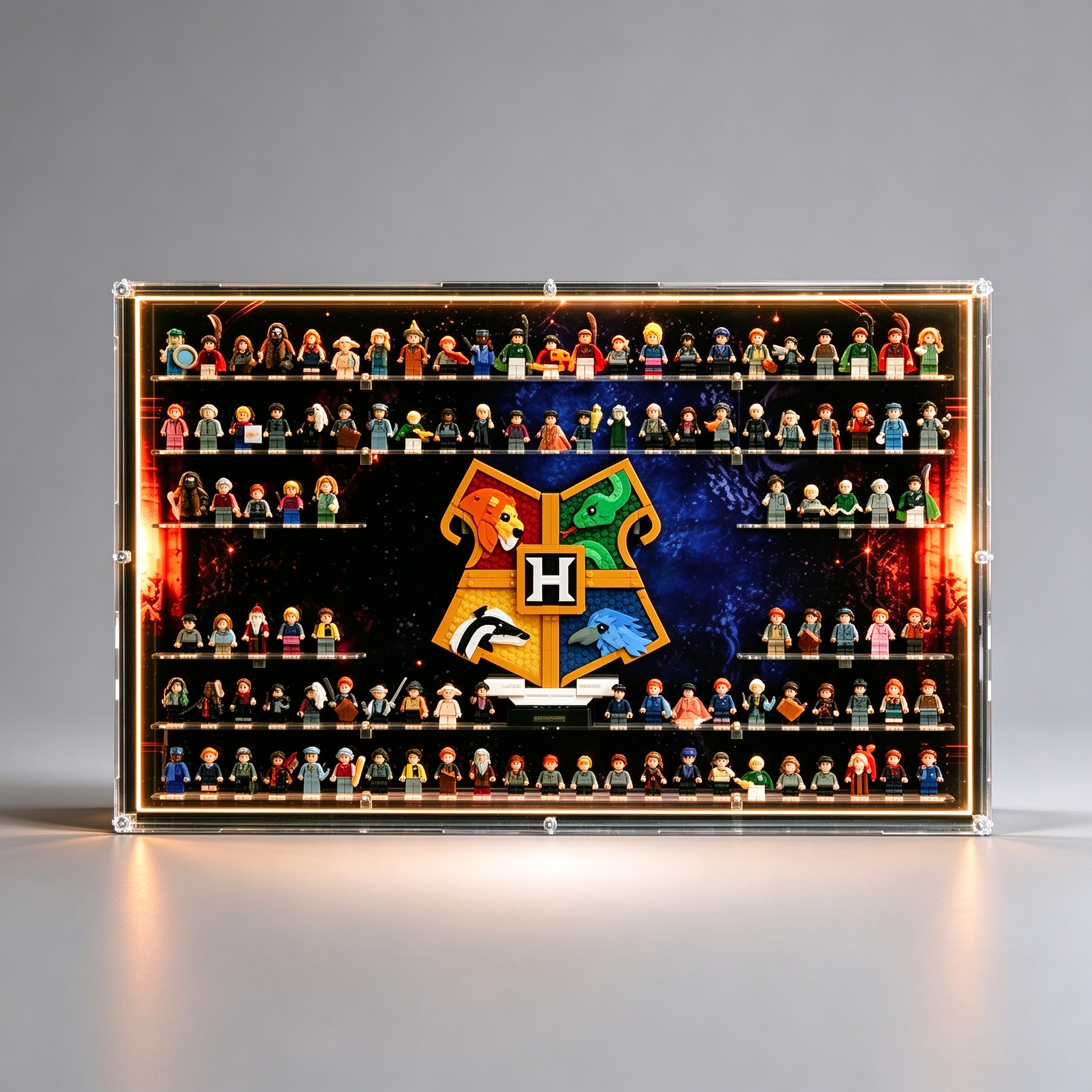 Light-Up Acrylic Display Case for Collectible Figures – Dust-Resistant Wall & Desktop Showcase