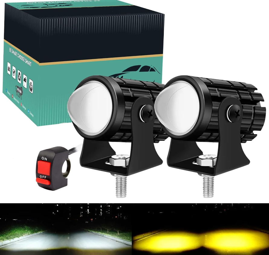 Mini Dual-Color Projector Fog Light ！